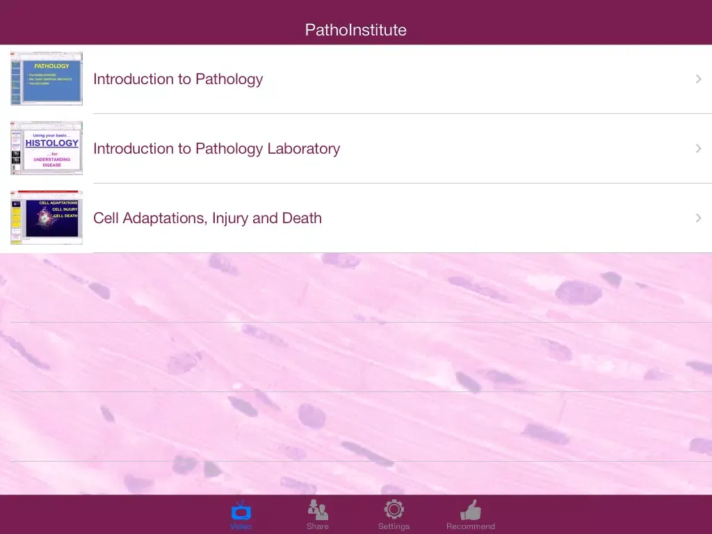 Ảnh chụp màn hình của PathoInstitute iPad 