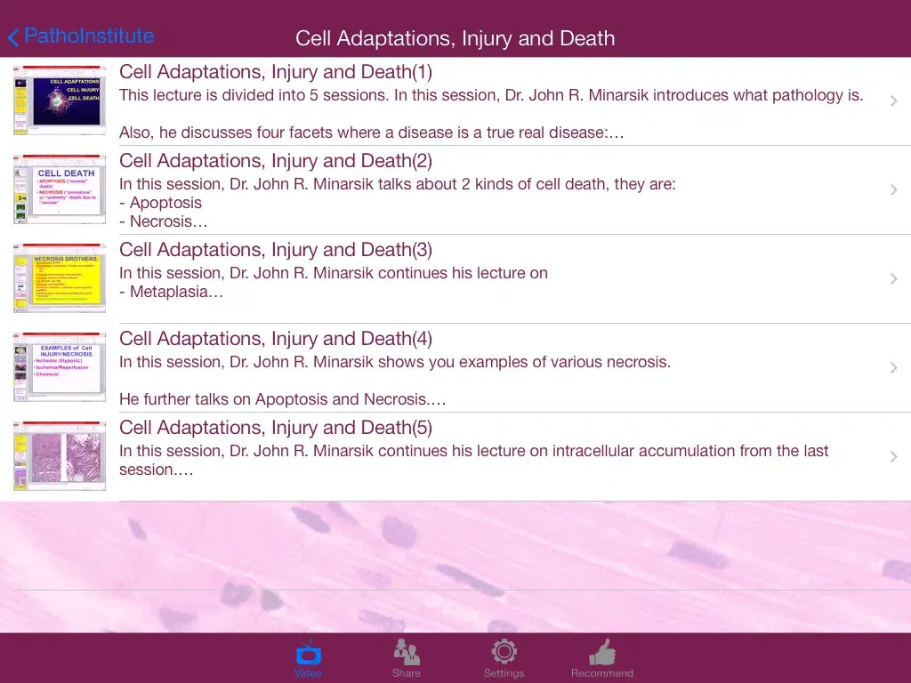 Ảnh chụp màn hình của PathoInstitute iPad 