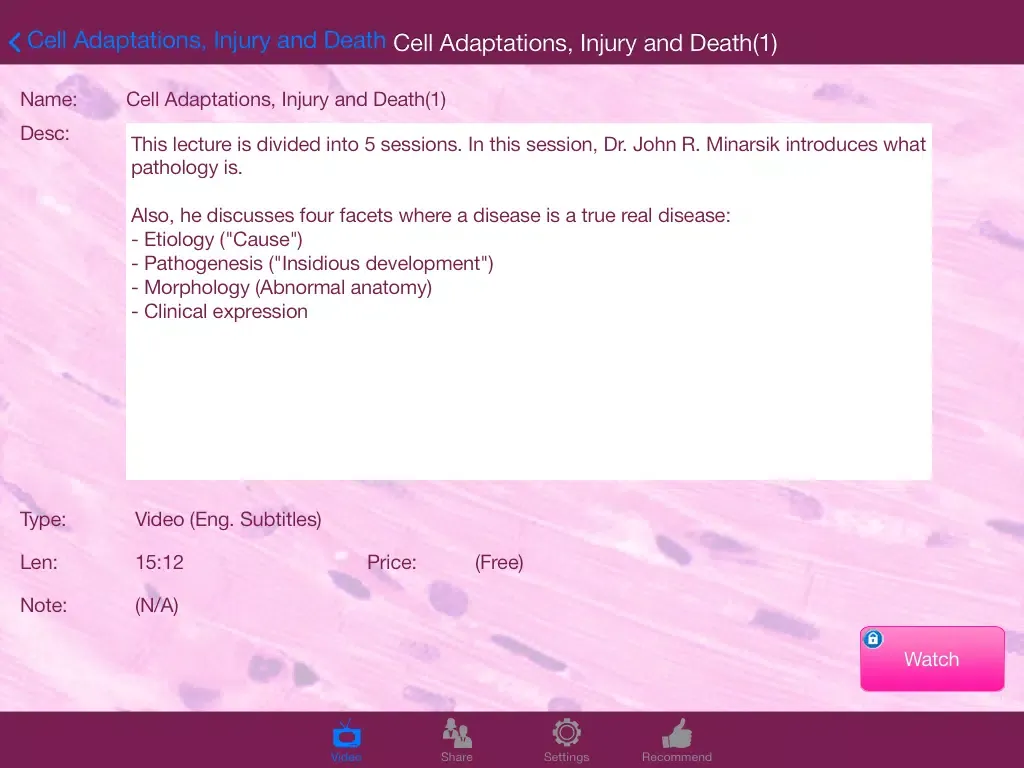Ảnh chụp màn hình của PathoInstitute iPad 