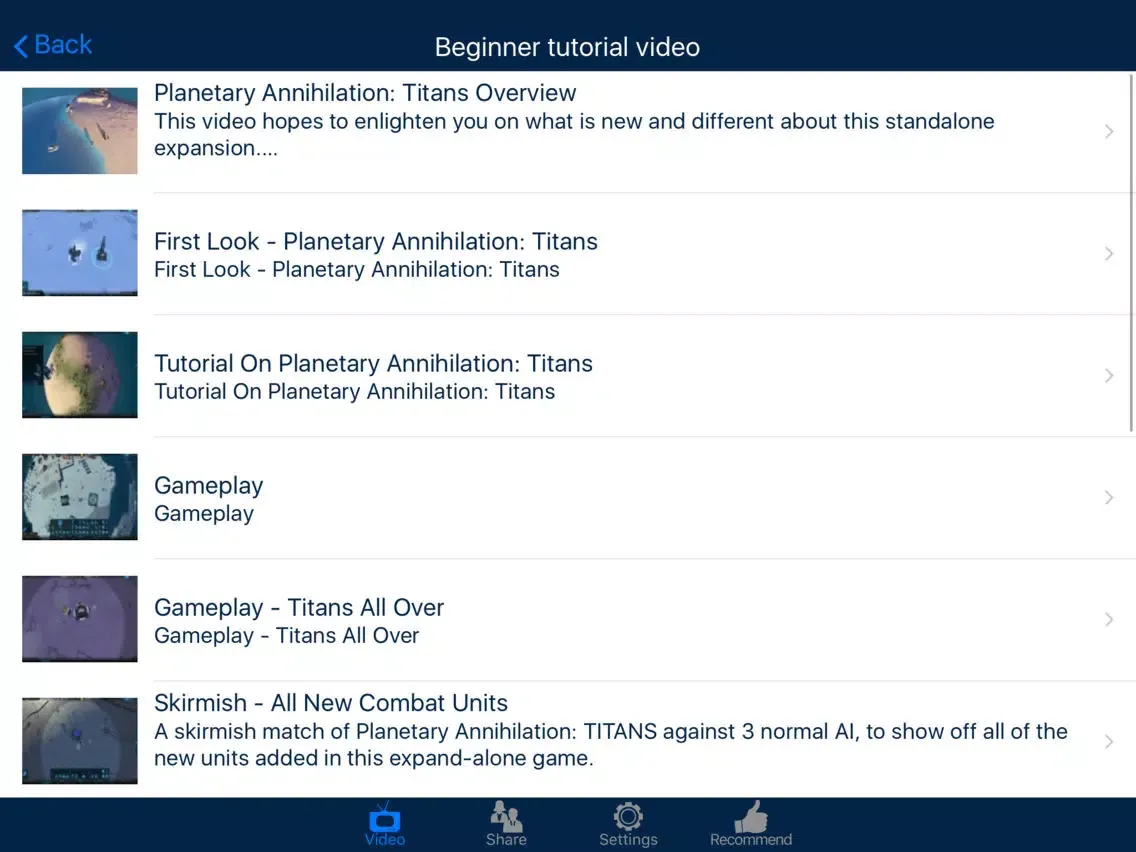 Скриншоты Video Walkthrough for Planetary Annihilation: Titans iPad 