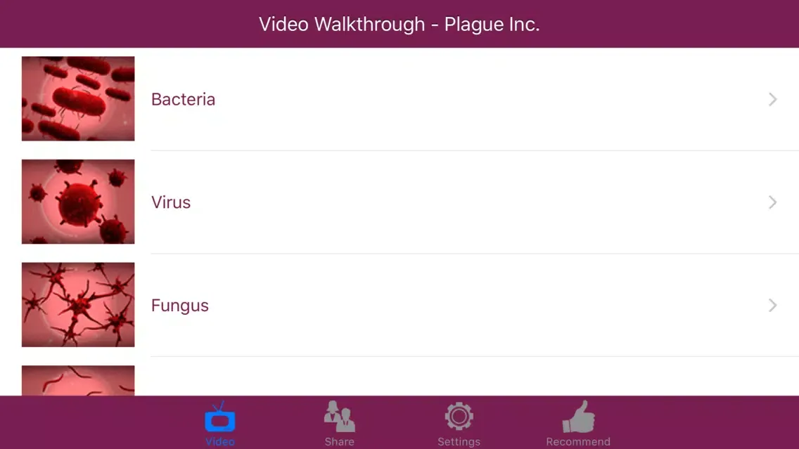 Captures d'écran de Video Walkthrough for Plague Inc.