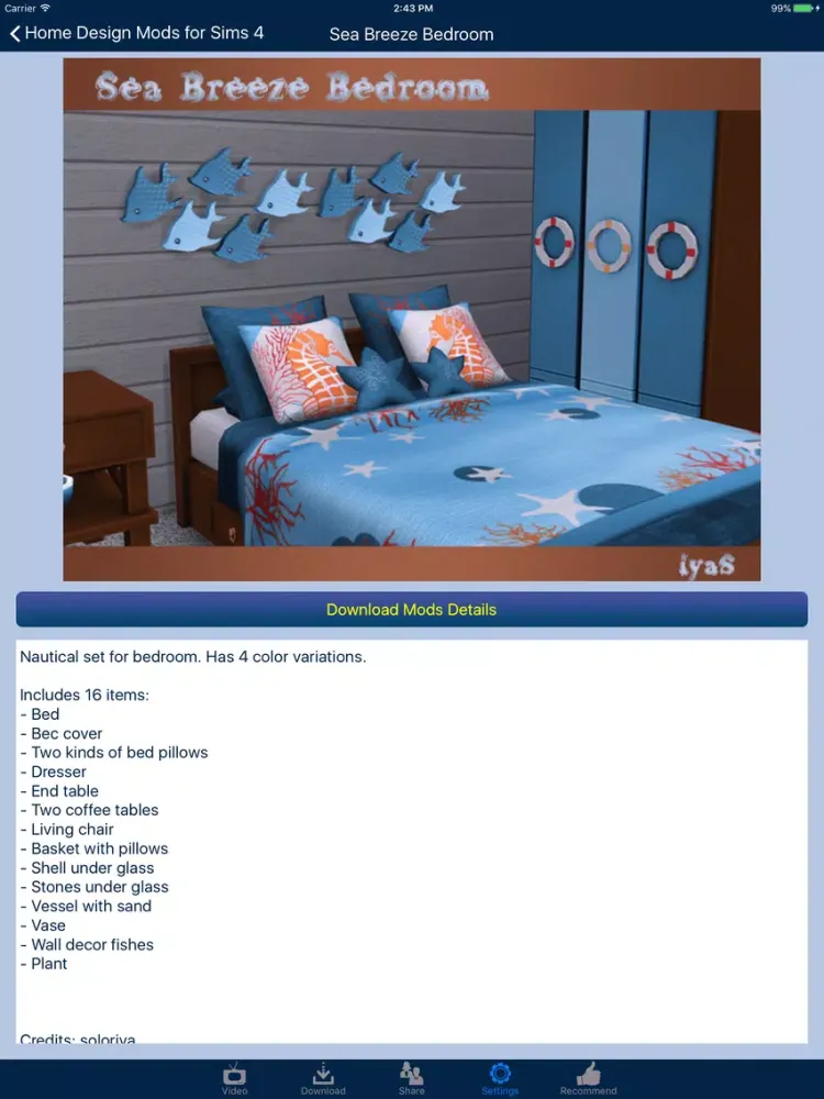 Home Design Mods for Sims 4 iPad 應用截圖
