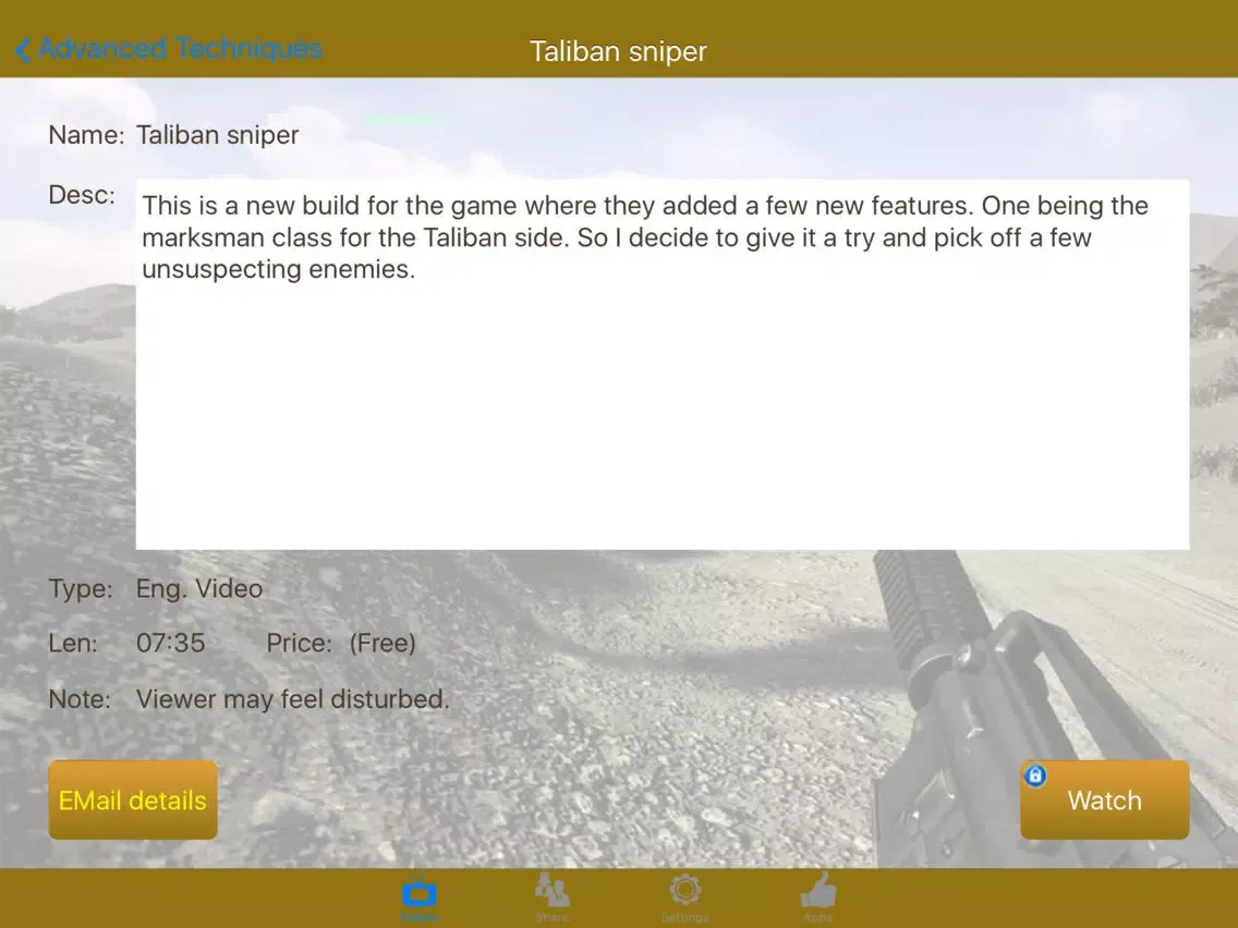 Ảnh chụp màn hình của Video Walkthrough for Squad iPad 