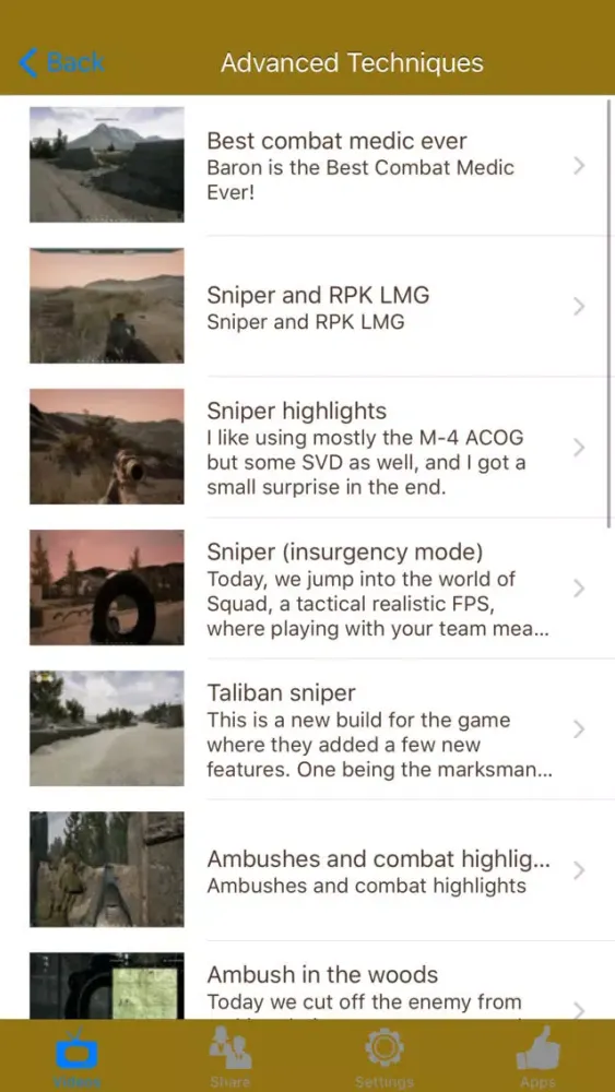 Ảnh chụp màn hình của Video Walkthrough for Squad