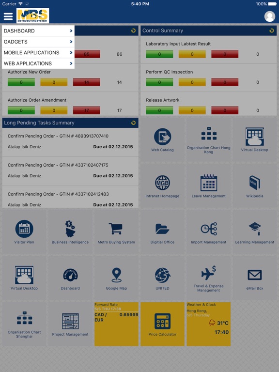 MBS iPad  سکرین شاٹس