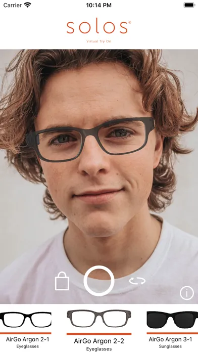 Solos VTO - TryOn Glasses Ekran Görüntüleri