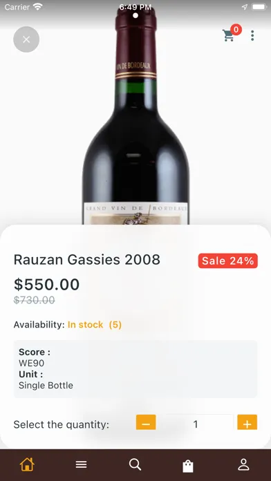 Zrzuty ekranu Dunn Dunn Wine