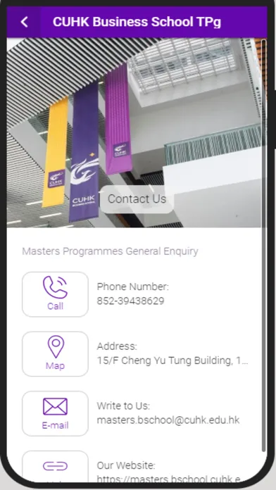 Zrzuty ekranu CUHK Business TPg
