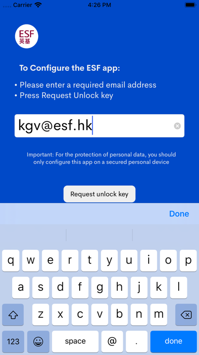 ภาพหน้าจอของ ESF App