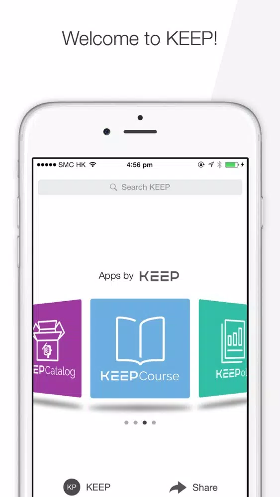 Zrzuty ekranu KEEP - Knowledge & Education Exchange Platform