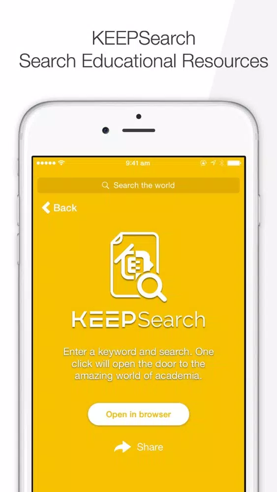 Zrzuty ekranu KEEP - Knowledge & Education Exchange Platform