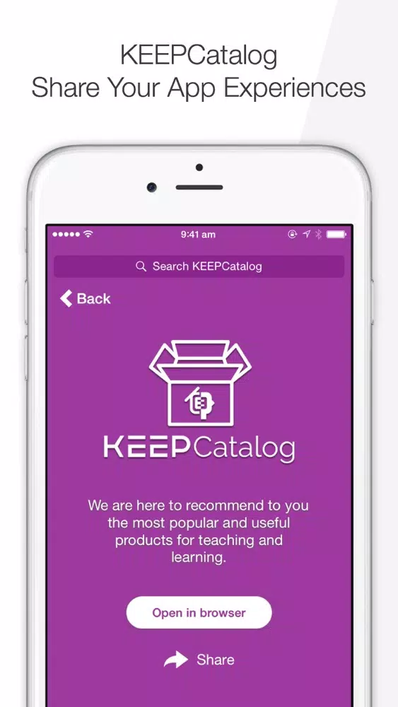 Zrzuty ekranu KEEP - Knowledge & Education Exchange Platform