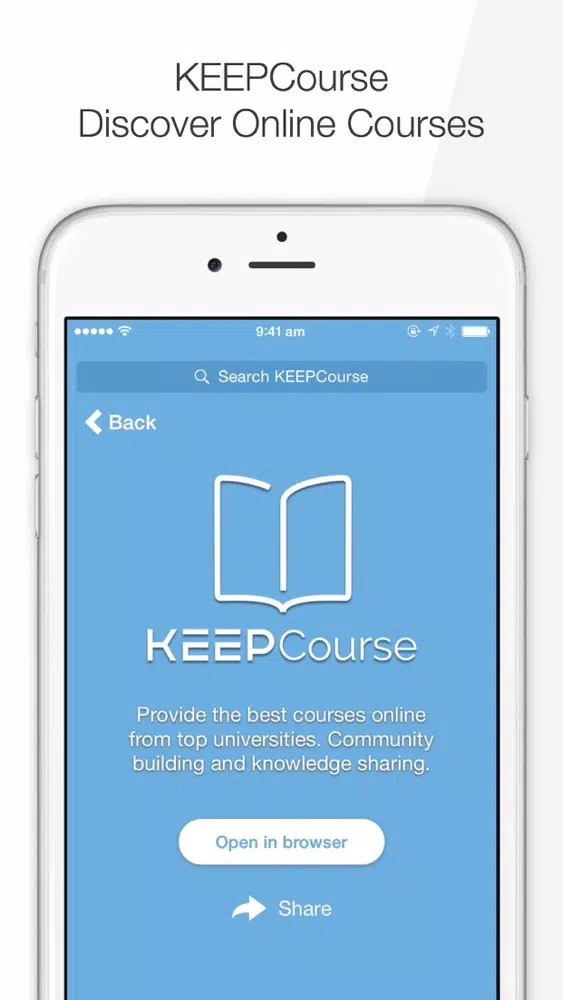 Zrzuty ekranu KEEP - Knowledge & Education Exchange Platform