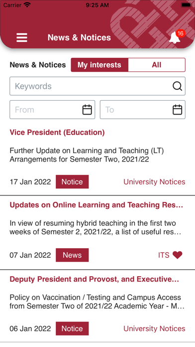 PolyU Staff Mobile App স্ক্রিনশট