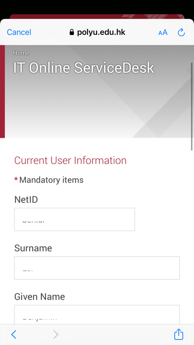 PolyU Staff Mobile App স্ক্রিনশট