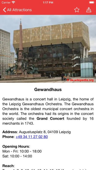 Zrzuty ekranu Leipzig City Guide