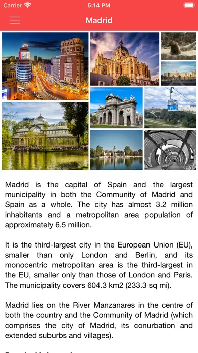 Madrid Offline City Guide应用截图