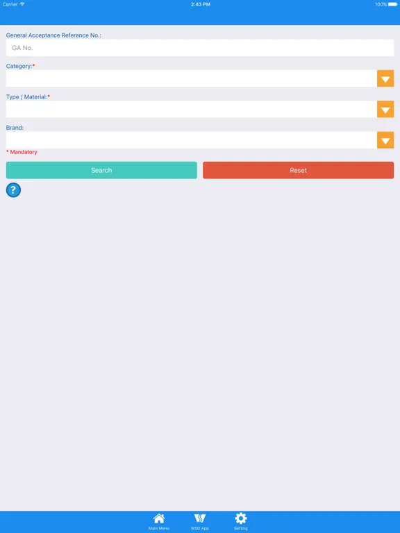 WSD GA Product Directory iPad  سکرین شاٹس