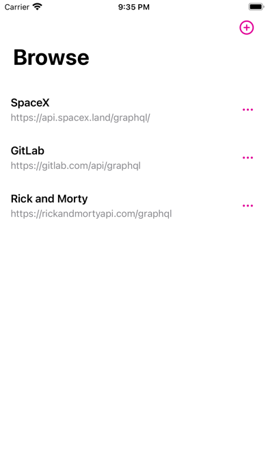 Graphite GraphQL Screenshots