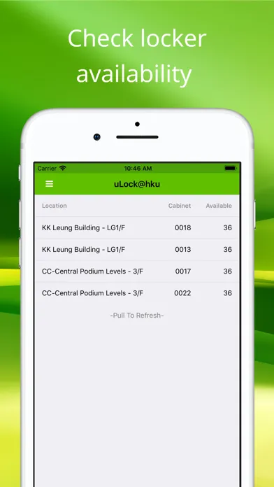 Tangkapan skrin uLock@HKU