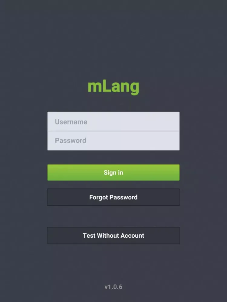 mLang iPad 應用截圖