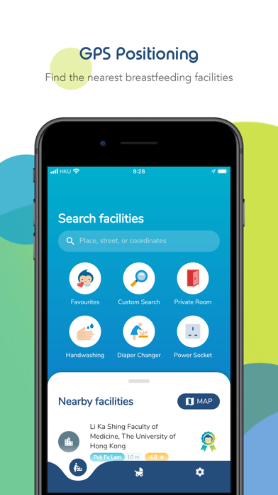 Breastfeeding GPS Screenshots