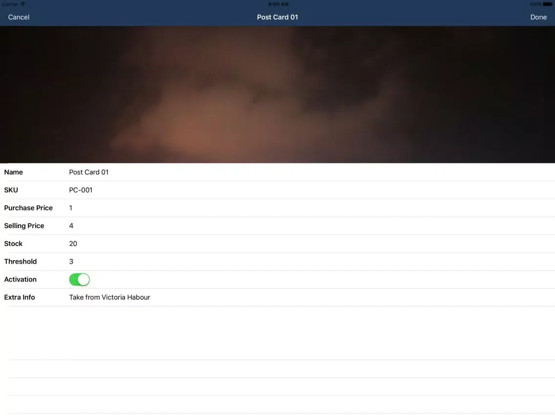 Zrzuty ekranu Adhoc POS iPad 