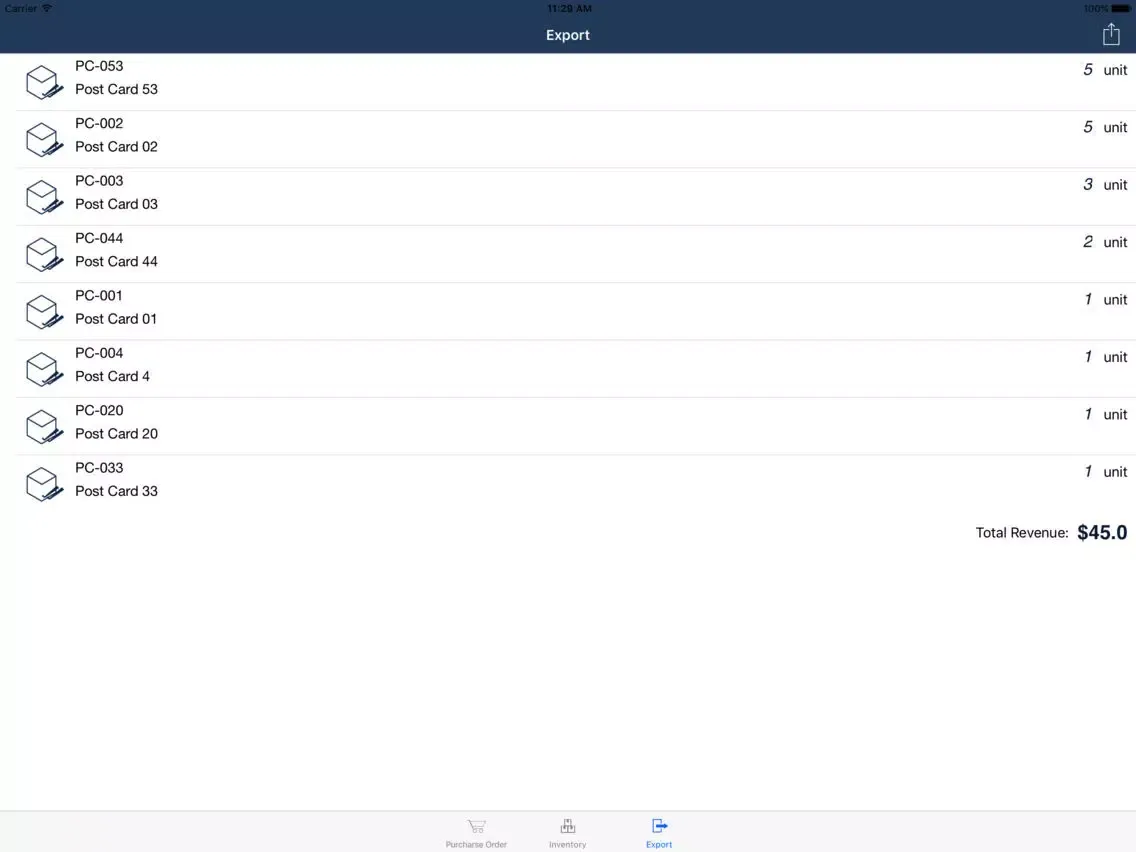 Zrzuty ekranu Adhoc POS iPad 