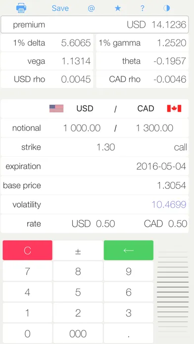 FX Option Screenshots