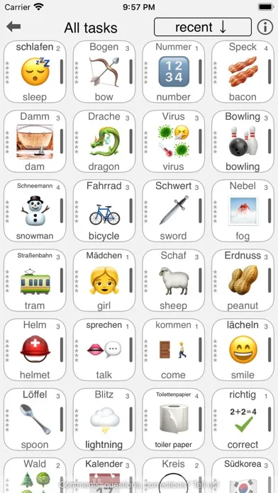 German - learn words easily Screenshots