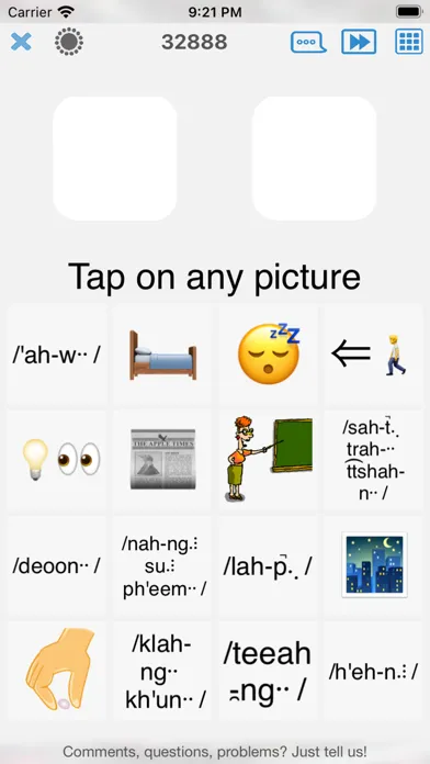 Capturas de tela do Thai 500 - learn words