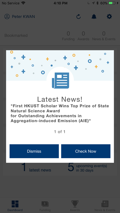 Capturas de pantalla de HKUST Research