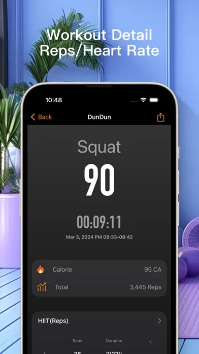 Zrzuty ekranu DunDun - Squats Counter