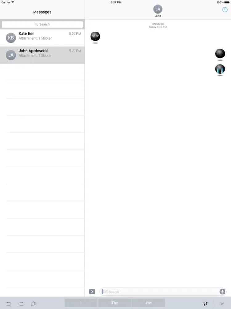 Black Emoticon iPad  سکرین شاٹس