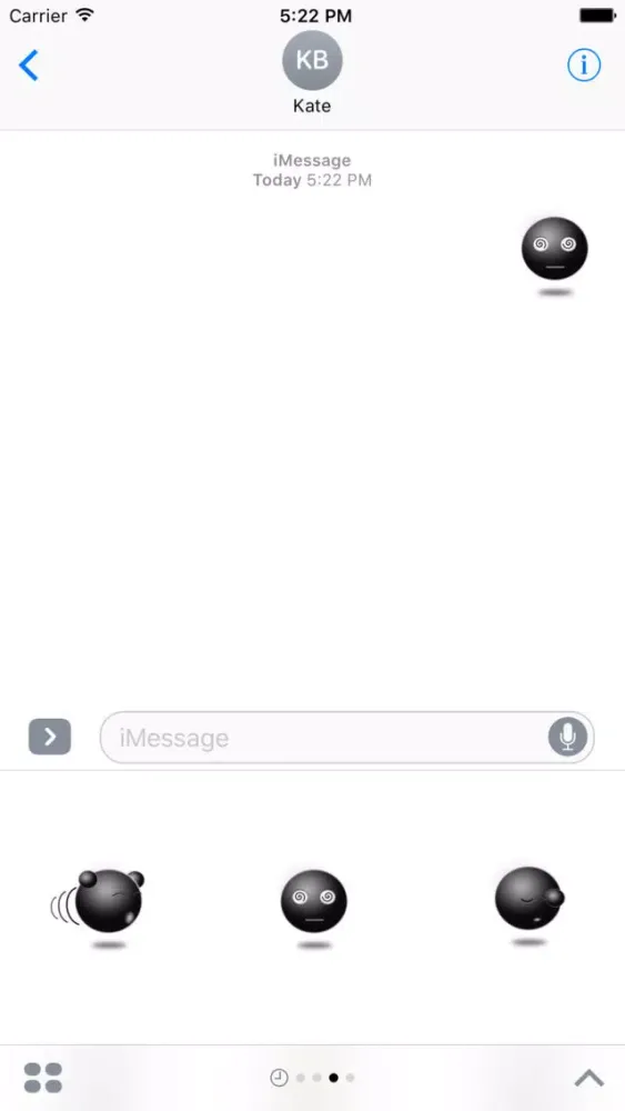 Black Emoticon سکرین شاٹس