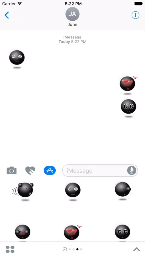Black Emoticon سکرین شاٹس
