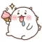 Funny Fat Cat Stickers