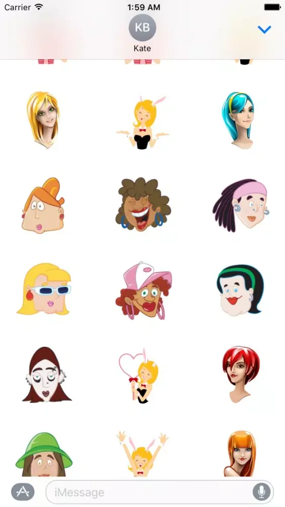 Pretty Ladies Sticker Pack स्क्रीनशॉट