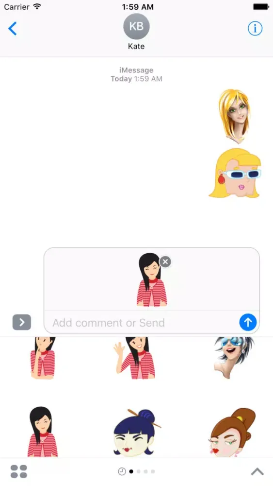 Pretty Ladies Sticker Pack स्क्रीनशॉट