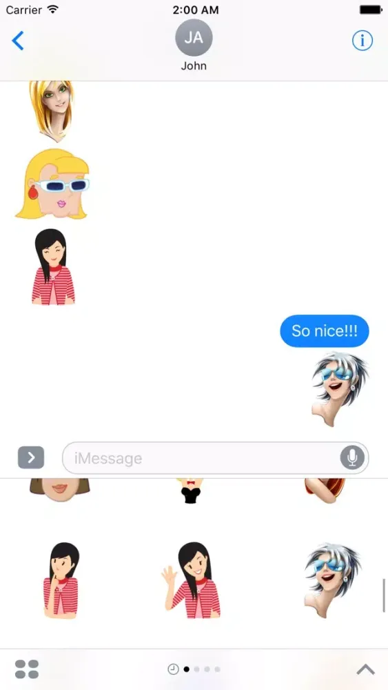 Pretty Ladies Sticker Pack स्क्रीनशॉट