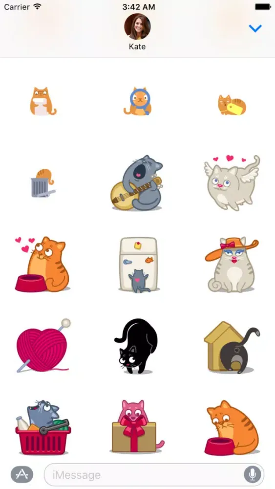 Скриншоты Idiot Cartoon Kitty Sticker Pack