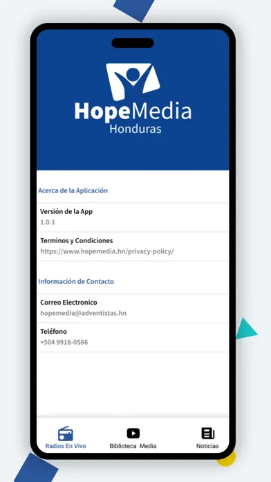 Tangkapan layar Hope Media Honduras