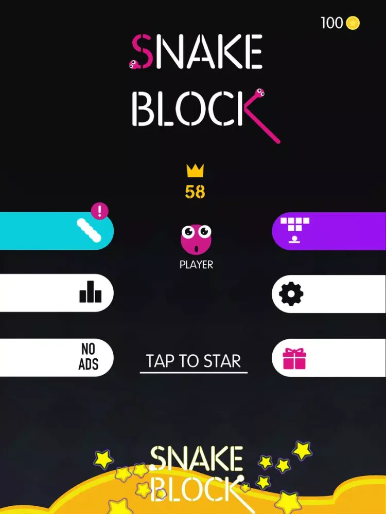 Capturas de pantalla de Snake Hit Block - Crush Colors iPad 