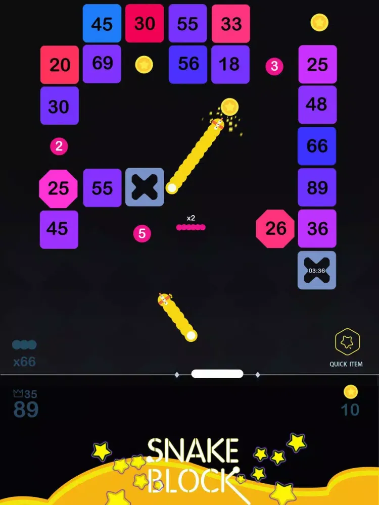 Capturas de pantalla de Snake Hit Block - Crush Colors iPad 
