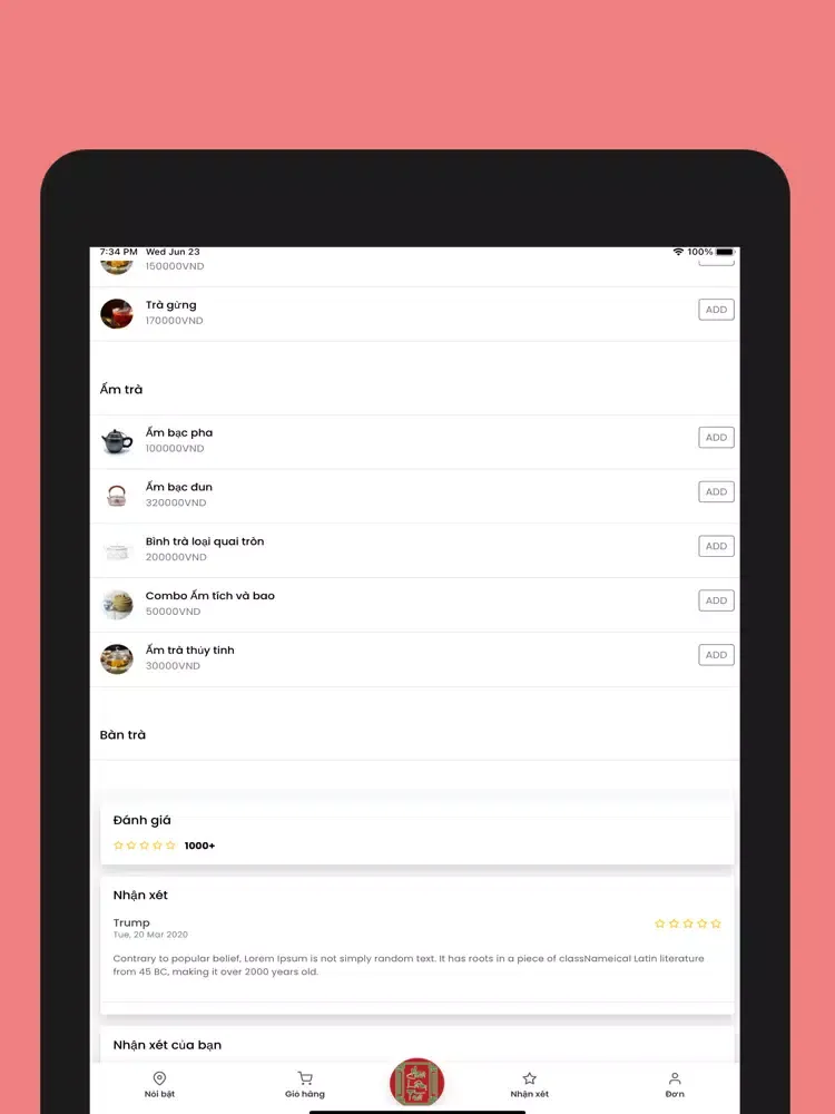 Hoa Lâm Trà iPad  Screenshots