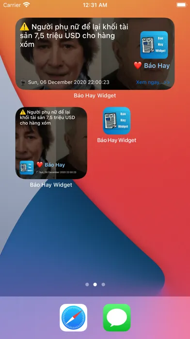 Báo Hay Widget - Báo Mới 24h Screenshots