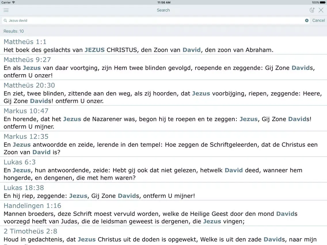 De Bijbel (Audio Holy Bible in Dutch Offline Free) iPad 应用截图