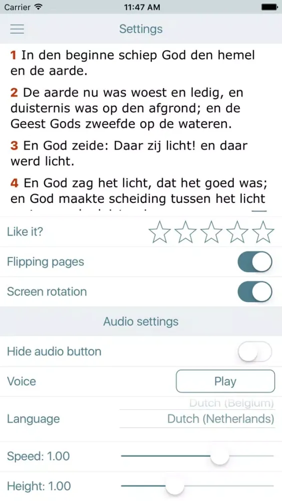De Bijbel (Audio Holy Bible in Dutch Offline Free)应用截图