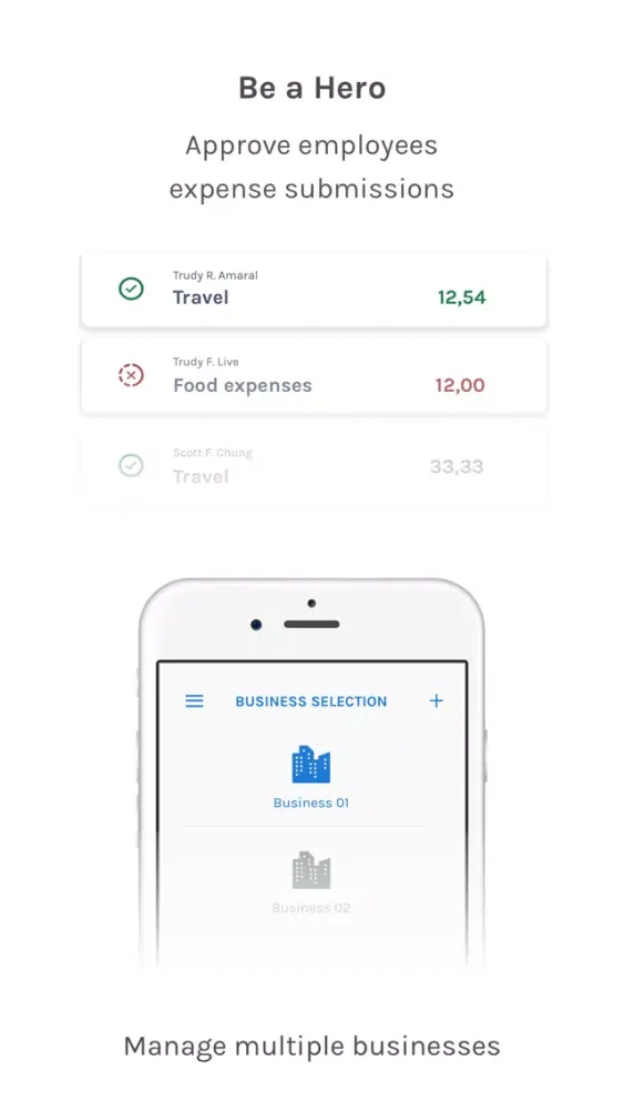 Capturas de tela do Holded Receipts for business