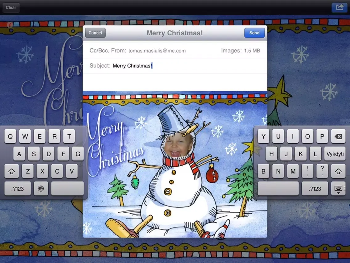Christmas Cards 2017 iPad  Screenshots